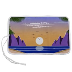 Vector Graphic Clipart Mountains Pen Storage Case (l) by Sarkoni