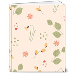 Spring Art Floral Pattern Design 8  X 10  Softcover Notebook by Sarkoni