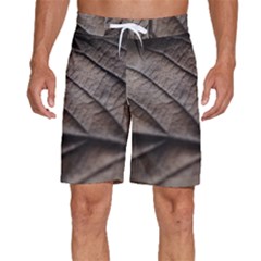 Leaf Veins Nerves Macro Closeup Men s Beach Shorts by Amaryn4rt