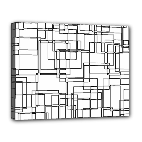 Structure Pattern Network Canvas 14  X 11  (stretched) by Amaryn4rt