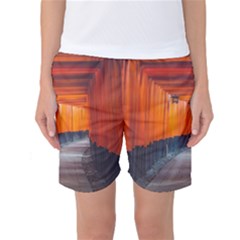 Architecture Art Bright Color Women s Basketball Shorts by Amaryn4rt