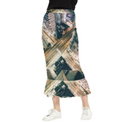 Architecture Buildings City Maxi Fishtail Chiffon Skirt by Amaryn4rt