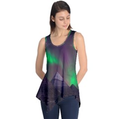 Fantasy Pyramid Mystic Space Aurora Sleeveless Tunic by Grandong