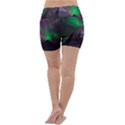Fantasy Pyramid Mystic Space Aurora Lightweight Velour Yoga Shorts View4