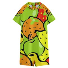 Fruit Food Wallpaper Kids  Boyleg Half Suit Swimwear by Dutashop