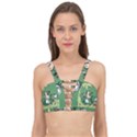 Ostrich Jungle Monkey Plants Cage Up Bikini Top View1