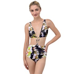 Canvas Acrylic Digital Design Art Tied Up Two Piece Swimsuit by Amaryn4rt