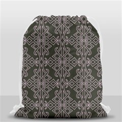Line Geometry Pattern Geometric Drawstring Bag (small) by Amaryn4rt