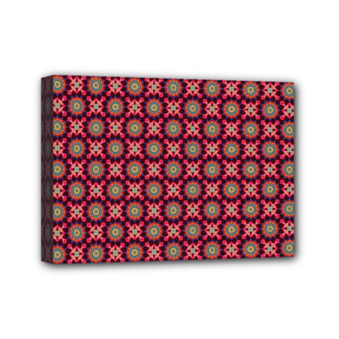 Kaleidoscope Seamless Pattern Mini Canvas 7  X 5  (stretched) by Ravend