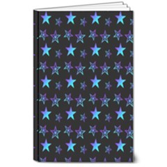 Background Stars Seamless Wallpaper 8  X 10  Softcover Notebook by Ravend