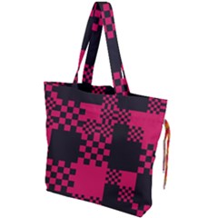 Cube Square Block Shape Creative Drawstring Tote Bag by Amaryn4rt