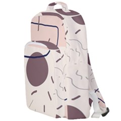 Stars Clouds Border Frame Double Compartment Backpack by Grandong