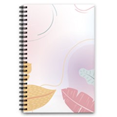 Plants Leaves Wallpaper Background 5 5  X 8 5  Notebook by Grandong