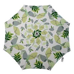 Leaves Foliage Pattern Abstract Hook Handle Umbrellas (medium) by Grandong