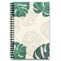 Leaves Monstera Background 5.5  x 8.5  Notebook View1