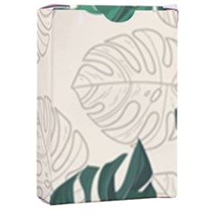 Leaves Monstera Background Playing Cards Single Design (rectangle) With Custom Box by Grandong