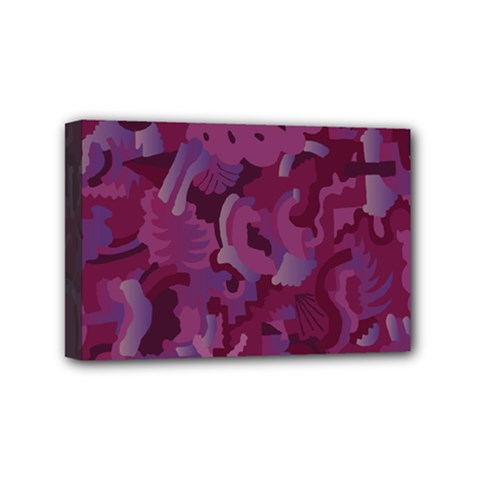Pattern Warhola Mini Canvas 6  X 4  (stretched) by Ndabl3x