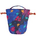 Patterns Rosebuds Drawstring Bucket Bag View2