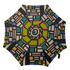 Door Stained Glass Stained Glass Hook Handle Umbrellas (large) by Sarkoni