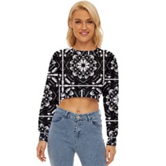 Kaleidoscope Mandala Art Lightweight Long Sleeve Sweatshirt by Sarkoni