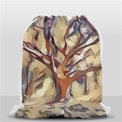 Tree Forest Woods Nature Landscape Drawstring Bag (small) by Sarkoni
