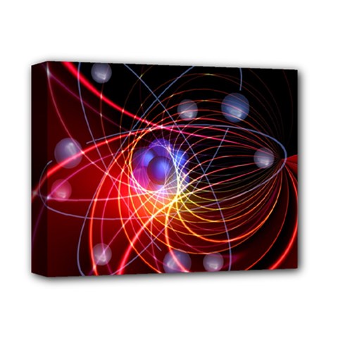 Physics Quantum Physics Particles Deluxe Canvas 14  X 11  (stretched) by Sarkoni
