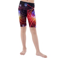 Physics Quantum Physics Particles Kids  Mid Length Swim Shorts by Sarkoni