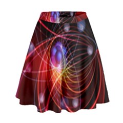 Physics Quantum Physics Particles High Waist Skirt by Sarkoni