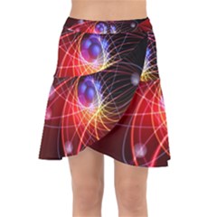 Physics Quantum Physics Particles Wrap Front Skirt by Sarkoni
