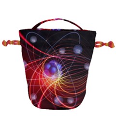 Physics Quantum Physics Particles Drawstring Bucket Bag by Sarkoni