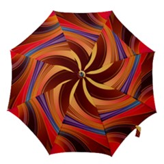 Abstract Colorful Background Wavy Hook Handle Umbrellas (small) by Sarkoni