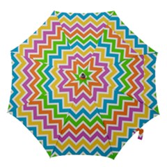 Chevron Pattern Design Texture Hook Handle Umbrellas (medium) by Apen