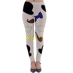 Moustache Hat Bowler Bowler Hat Lightweight Velour Leggings by Apen