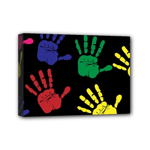 Ellipse Pattern Background Mini Canvas 7  X 5  (stretched) by Apen
