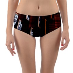 Abstract Architecture Building Business Reversible Mid-waist Bikini Bottoms by Amaryn4rt