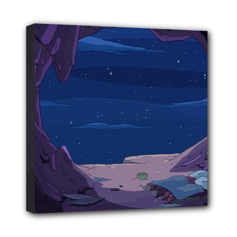 Cartoon Character Wallpapper Adventure Time Beauty In Nature Mini Canvas 8  X 8  (stretched) by Sarkoni
