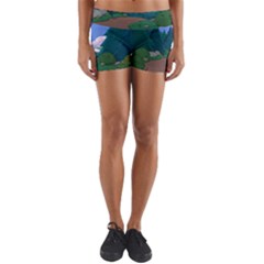 Adventure Time Cartoon Pathway Yoga Shorts by Sarkoni