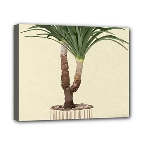 Tree Vector Art In A Flower Pot Canvas 10  X 8  (stretched) by Sarkoni