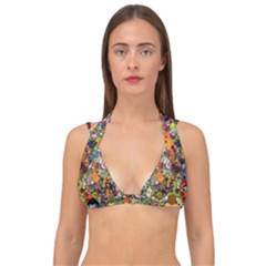 Cartoon Characters Tv Show  Adventure Time Multi Colored Double Strap Halter Bikini Top by Sarkoni
