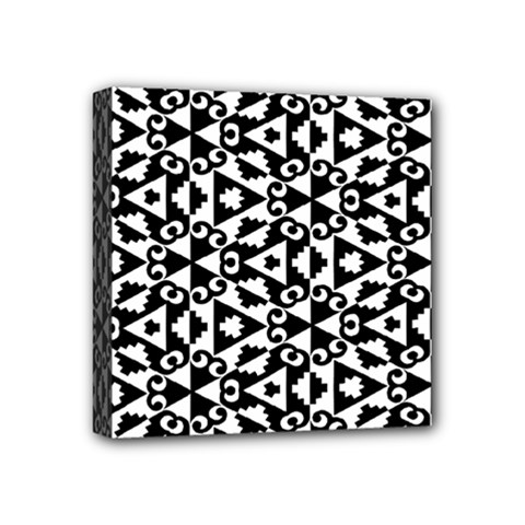 Geometric Tile Background Mini Canvas 4  X 4  (stretched) by Apen