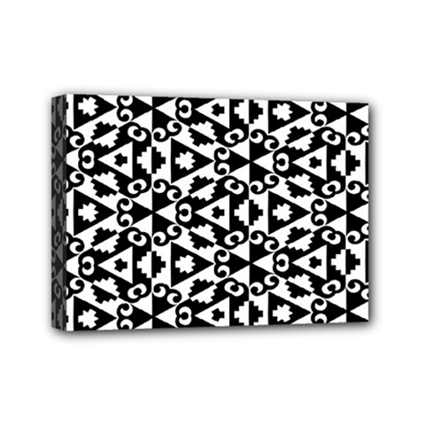 Geometric Tile Background Mini Canvas 7  X 5  (stretched) by Apen