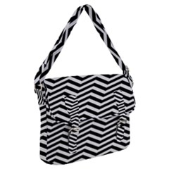 Zigzag Chevron Pattern Buckle Messenger Bag by Dutashop