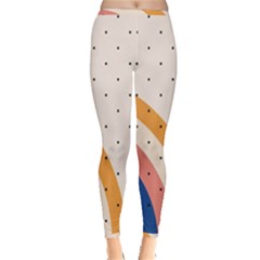 Retro Abstract Geometric Inside Out Leggings by Modalart