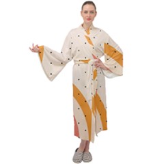 Retro Abstract Geometric Maxi Velvet Kimono by Modalart