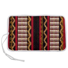 Textile Pattern Abstract Fabric Pen Storage Case (s) by Modalart
