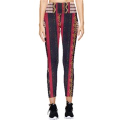 Textile Pattern Abstract Fabric Pocket Leggings  by Modalart