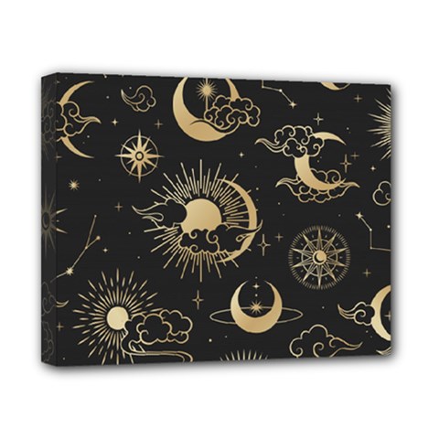 Star Colorful Christmas Abstract Canvas 10  X 8  (stretched) by Ndabl3x
