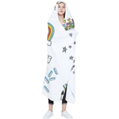 Abstract Fashion Background Suitable Fabric Printing Wearable Blanket by Ndabl3x