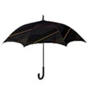 Gradient Geometric Shapes Dark Background Hook Handle Umbrellas (Medium) View3