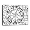 Mandala Drawing Dyes Page Canvas 16  x 12  (Stretched) View1